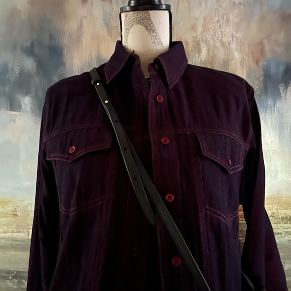 Vintage Y3K maternity collection, purple washed denim jacket - Picture 3 of 15